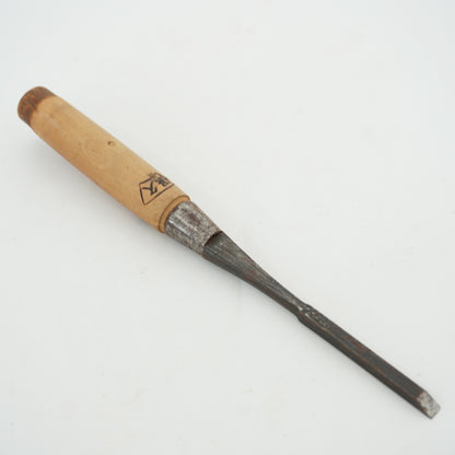 Vintage Damaged Japanese Wood Chisel Lot x4 Set Carpenter Tools From Japan K-320