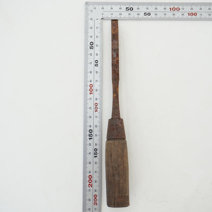 Vintage Damaged Japanese Wood Chisel Lot x6 Set Carpenter Tools From Japan K-321