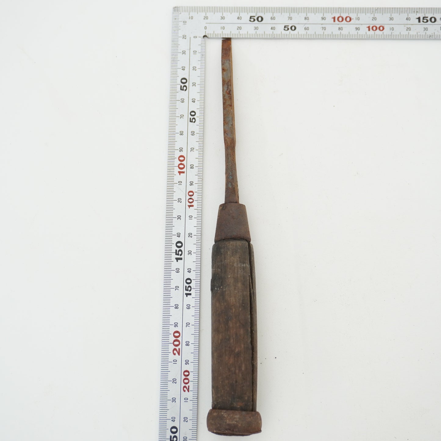 Vintage Damaged Japanese Wood Chisel Lot x6 Set Carpenter Tools From Japan K-321
