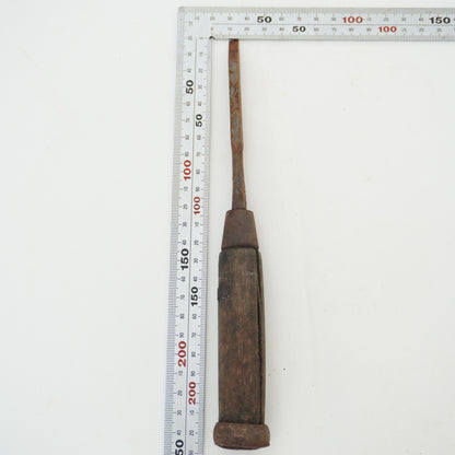 Vintage Damaged Japanese Wood Chisel Lot x6 Set Carpenter Tools From Japan K-321