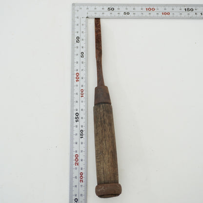 Vintage Damaged Japanese Wood Chisel Lot x6 Set Carpenter Tools From Japan K-321