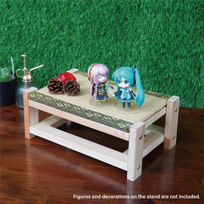 Tatami Display Stand Beeswax Finish Japanese Masugiku Edge Collection Nendoroid