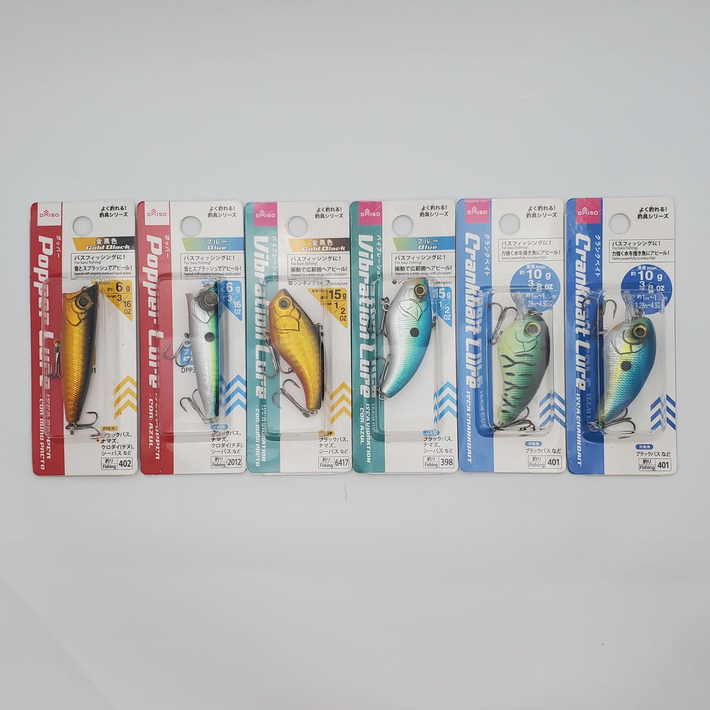 Daiso Fishing Lures 6g 10g 15g  Set 6Packs All New From Japan