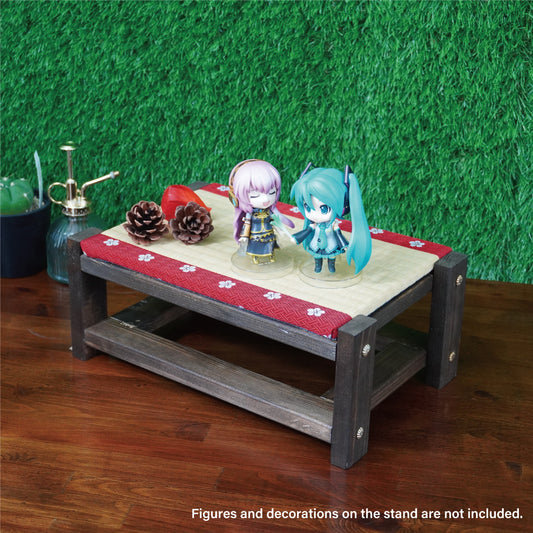 Tatami Japanese Display Stand Walnut Finish Sakura Edge Collection Nendoroid
