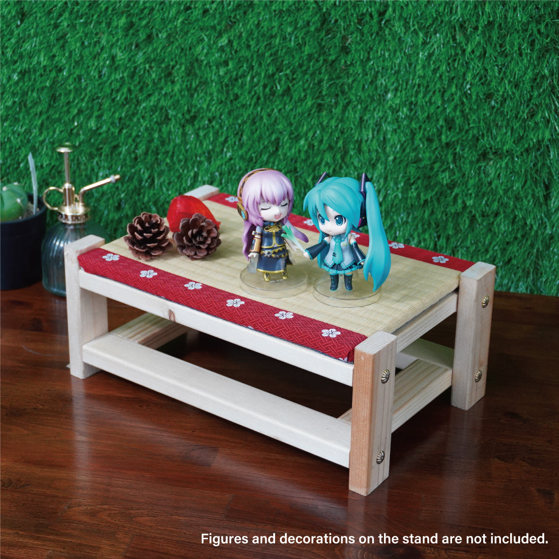 Tatami Display Stand Beeswax Finish Sakura Edge Japanese Collection Nendoroid