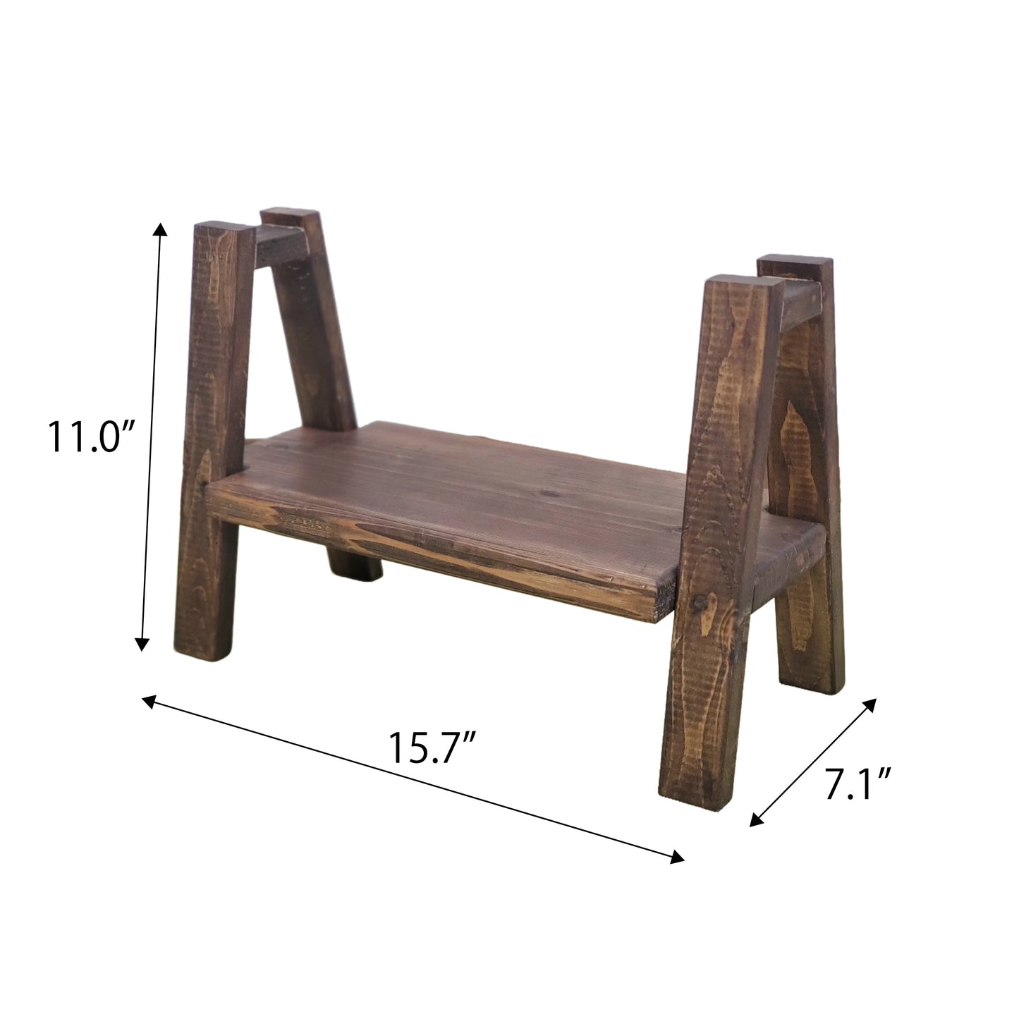 Stylish Wooden Display Stand | Rustic Plant Riser for Vase & Décor Made In Japan