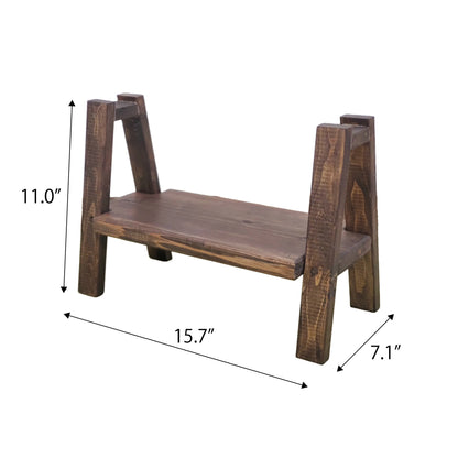 Stylish Wooden Display Stand | Rustic Plant Riser for Vase & Décor Made In Japan