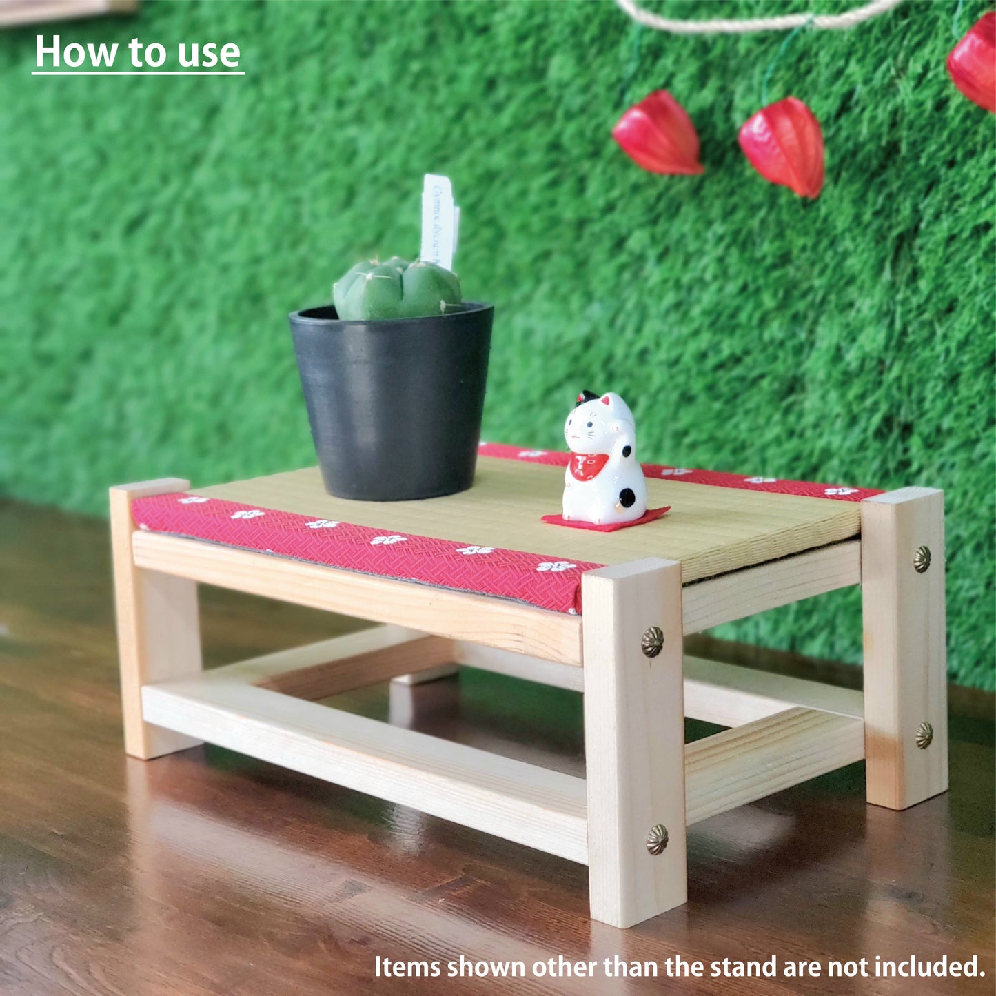 Tatami Display Stand Beeswax Finish Sakura Edge Japanese Collection Nendoroid