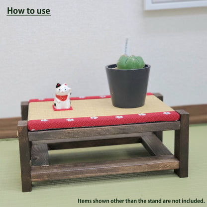 Tatami Japanese Display Stand Walnut Finish Sakura Edge Collection Nendoroid