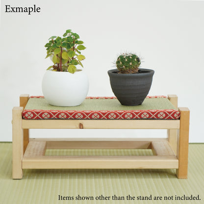 Tatami Display Stand Beeswax Finish Japanese Flower Wagara Edge Anime Figure