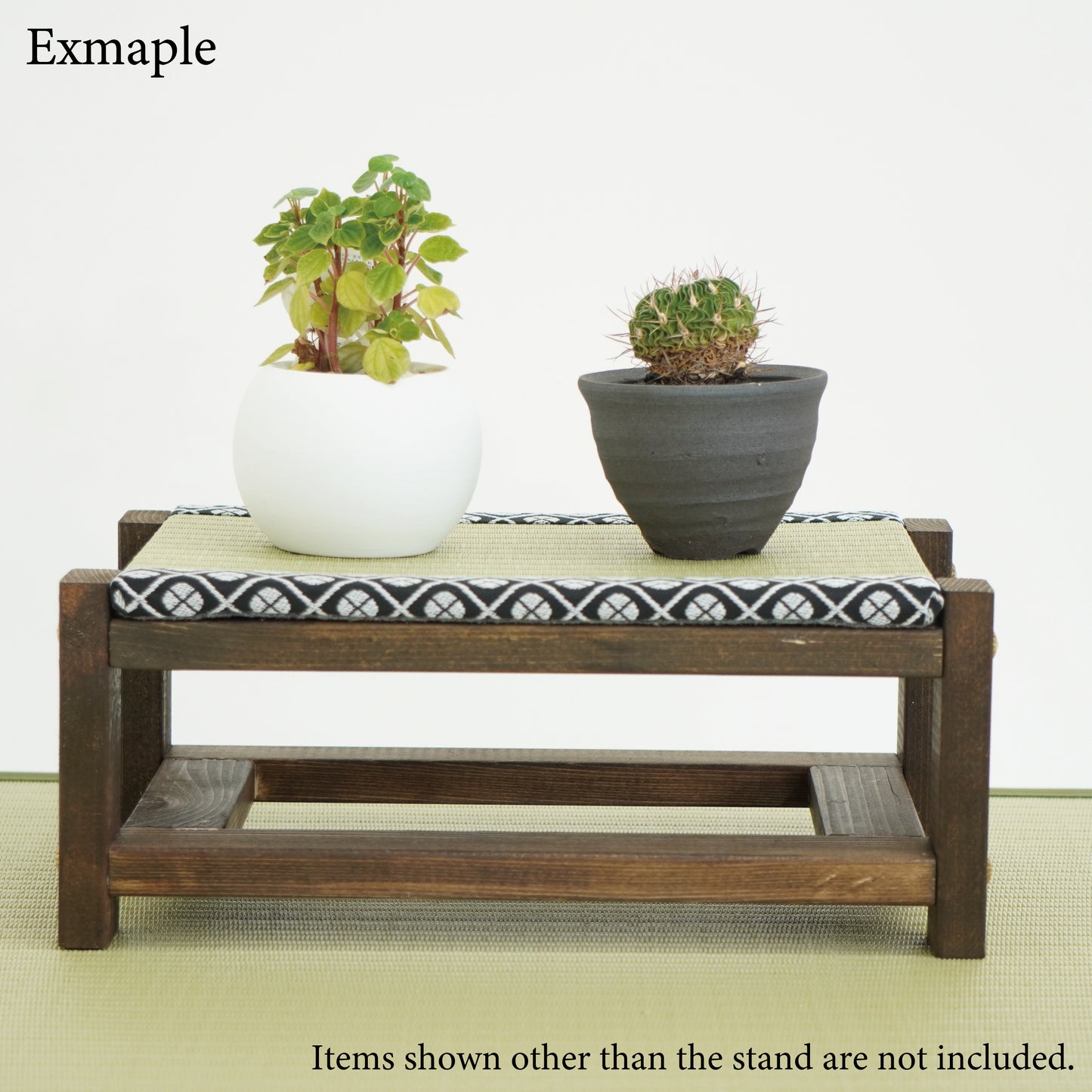 Tatami Display Stand walnut Finish Japanese Blue Wagara Edge Anime Figure