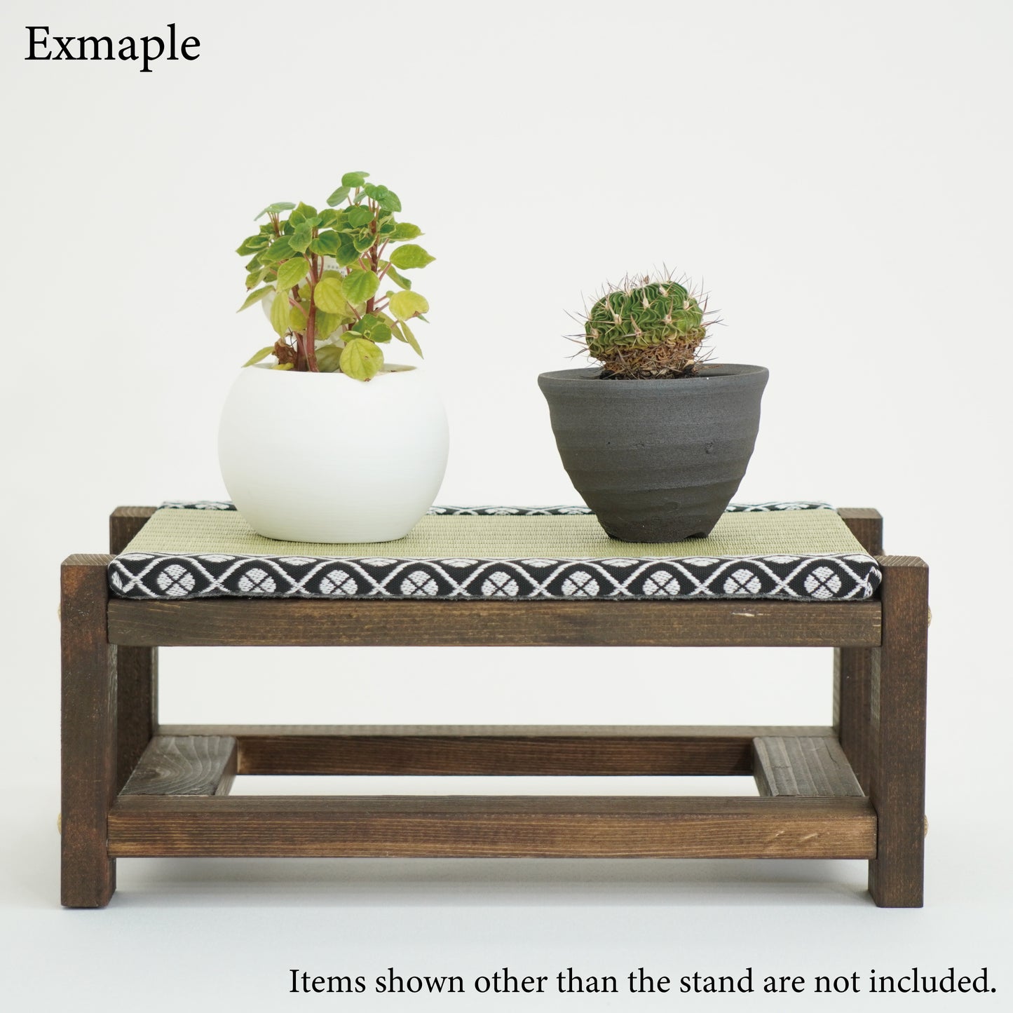 Tatami Display Stand walnut Finish Japanese Blue Wagara Edge Anime Figure