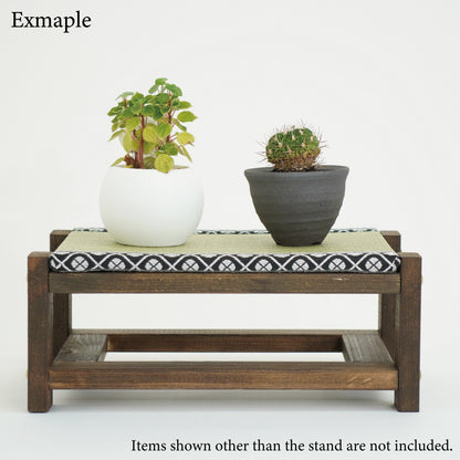 Tatami Display Stand walnut Finish Japanese Blue Wagara Edge Anime Figure