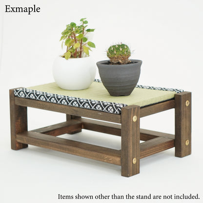 Tatami Display Stand walnut Finish Japanese Blue Wagara Edge Anime Figure
