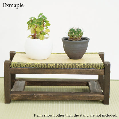 Tatami Display Stand walnut Finish Japanese Masugiku Wagara Edge Anime Figure