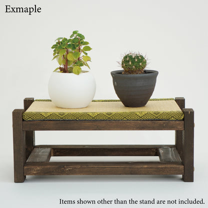 Tatami Display Stand walnut Finish Japanese Masugiku Wagara Edge Anime Figure