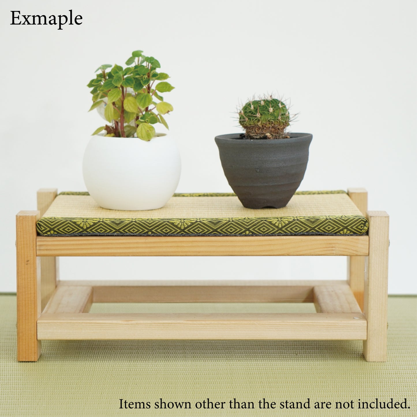 Tatami Display Stand Beeswax Finish Japanese Masugiku Wagara Edge Anime Figure