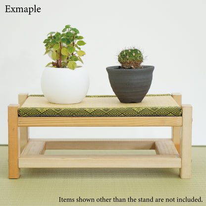 Tatami Display Stand Beeswax Finish Japanese Masugiku Wagara Edge Anime Figure